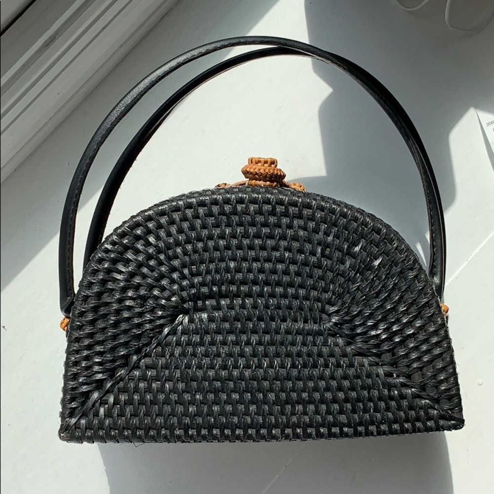 Anthropologie Structured Woven Bag